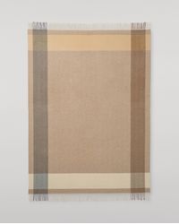 Johnstons of Elgin - Block Border Wool Throw - Lyst