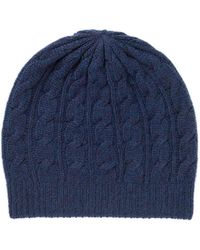 Johnstons of Elgin - Ocean Gauzy Cable Cashmere Relaxed Beanie - Lyst