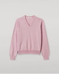 Johnstons of Elgin - Lunan Light Classic V Neck Jumper - Lyst