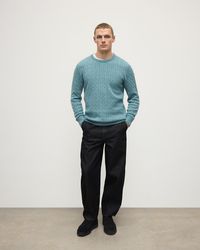 Johnstons of Elgin - Cable Knit Cashmere Jumper - Lyst