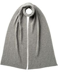 Johnstons of Elgin - Cable & Rib Light Cashmere Scarf - Lyst