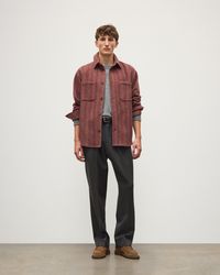 Johnstons of Elgin - Atholl Herringbone Overshirt - Lyst