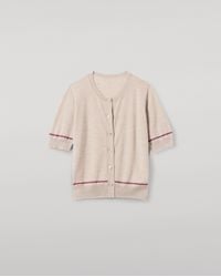 Johnstons of Elgin - Brae Merino Short Sleeve Cardigan - Lyst