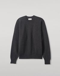Johnstons of Elgin - Relaxed Milano Stitch Charcoal Jumper - Lyst