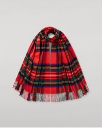 Johnstons of Elgin - Royal Stewart Tartan Cashmere Stole - Lyst