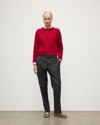 Johnstons of Elgin - Lecht Cashmere Crew Jumper - Lyst