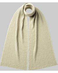 Johnstons of Elgin - Cable & Rib Light Cashmere Scarf - Lyst