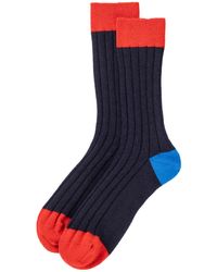 Johnstons of Elgin - Colour Block Cashmere Socks M - Lyst