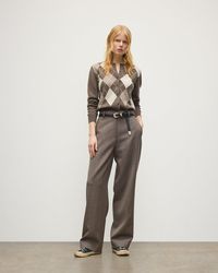 Johnstons of Elgin - Clan Argyle Cashmere Cardigan - Lyst