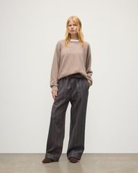 Johnstons of Elgin - Boyce Brushed Cashmere-Silk Jumper - Lyst