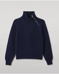 Johnstons of Elgin - Mellis Dark Marble Cashmere & Cotton Jumper - Lyst