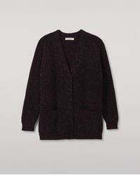 Johnstons of Elgin - Norah Ribbed Donegal Cashmere Cardigan - Lyst