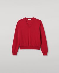 Johnstons of Elgin - Lunan Classic Cashmere V Neck Jumper - Lyst