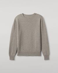 Johnstons of Elgin - Tiree Natural Donegal Cashmere Jumper - Lyst