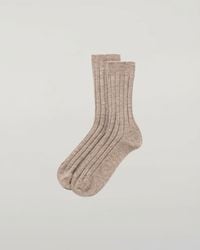 Johnstons of Elgin - Cashmere Ribbed Light Socks L - Lyst