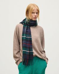 Johnstons of Elgin - Wide Mackenzie Tartan Cashmere Scarf - Lyst