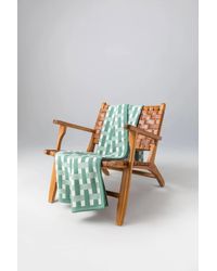 Johnstons of Elgin - Blanket Stitched Basketweave Throw - Lyst