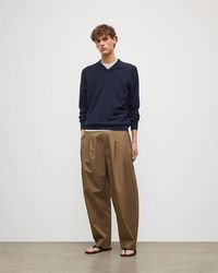 Johnstons of Elgin - Rory Dark Classic Cashmere V-Neck Jumper - Lyst