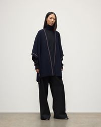 Johnstons of Elgin - Hawk Dark Cashmere Poncho - Lyst