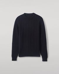 Johnstons of Elgin - Peel Dark Cashmere Jumper - Lyst