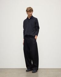 Johnstons of Elgin - Tweel & Cashmere Rugby Shirt - Lyst