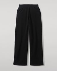 Johnstons of Elgin - Wide Leg Cashmere Trousers - Lyst