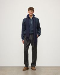 Johnstons of Elgin - Chalmers Half Zip Lambswool Jumper - Lyst