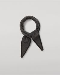 Johnstons of Elgin - Anya Charcoal & Diamond Cashmere Necktie - Lyst