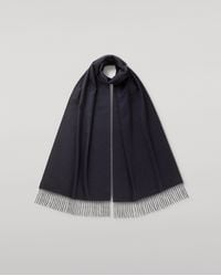 Johnstons of Elgin - Wide Dark Cashmere Scarf - Lyst