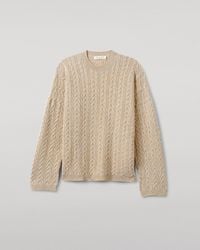 Johnstons of Elgin - Cable Knit Cashmere Jumper - Lyst