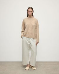 Johnstons of Elgin - Cable Knit Cashmere Jumper - Lyst