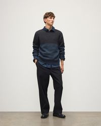 Johnstons of Elgin - Ogilvie Colour Block Lambswool Jumper - Lyst