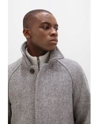 Johnstons of Elgin - 'The Balmacaan' Coat - Lyst