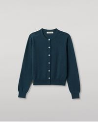 Johnstons of Elgin - Iris Bottle Classic Cashmere Cardigan - Lyst