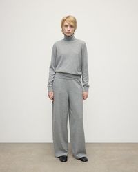 Johnstons of Elgin - Wide Leg Light Cashmere Trousers - Lyst