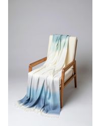 Johnstons of Elgin - Diffused Stripe Merino Wool Throw - Lyst