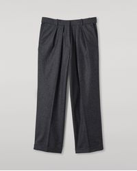 Johnstons of Elgin - Macara Dark Pleated Trousers - Lyst