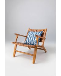 Johnstons of Elgin - Blanket Stitched Basketweave Cushion - Lyst
