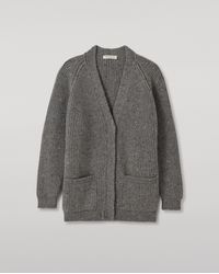 Johnstons of Elgin - Norah Ribbed Donegal Cashmere Cardigan - Lyst