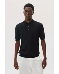 Johnstons of Elgin - Superfine Merino Polo Shirt - Lyst