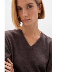 Johnstons of Elgin - Superfine Cashmere V Neck Jumper - Lyst