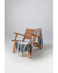 Johnstons of Elgin - Block Border Wool Throw - Lyst