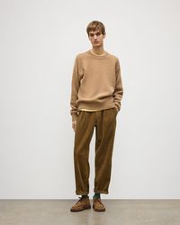 Johnstons of Elgin - Murchison Camel Marble Cashmere & Cotton Jumper - Lyst