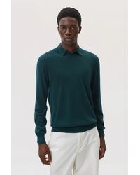 Johnstons of Elgin - Superfine Cashmere Silk Poloshirt - Lyst
