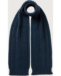 Johnstons of Elgin - Aran Cable Cashmere Scarf - Lyst