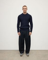 Johnstons of Elgin - Aran Cable Dark Cashmere Jumper - Lyst
