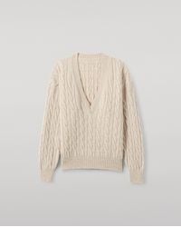 Johnstons of Elgin - Kylesku Deep V Cashmere Jumper - Lyst