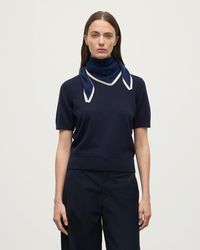 Johnstons of Elgin - Double Faced Cashmere Triangle - Lyst