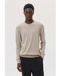Johnstons of Elgin - Merino Round Neck Jumper - Lyst