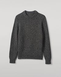 Johnstons of Elgin - Fyfe Dark Marl Cashmere Jumper - Lyst